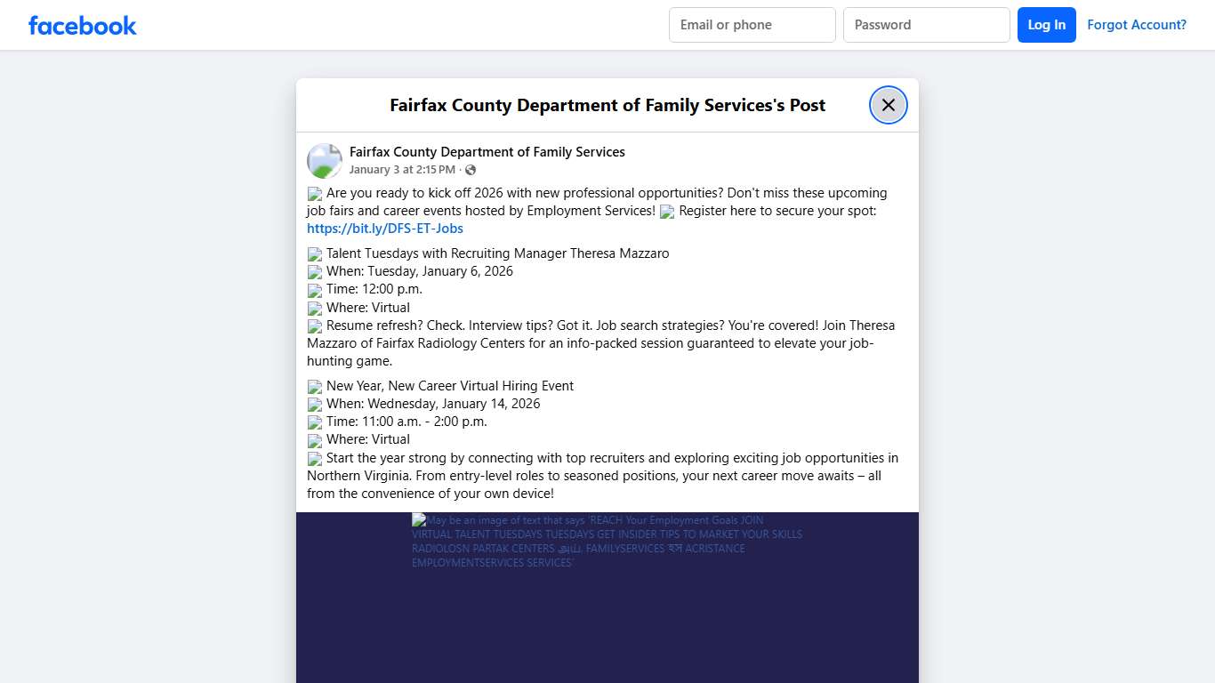 🔎 Are you... - Fairfax County Department of Family Services Facebook